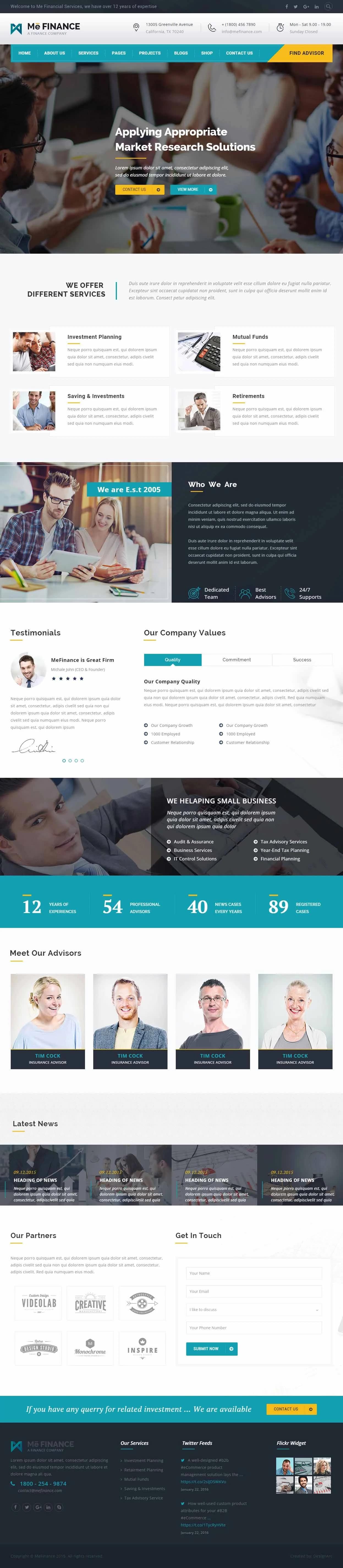 Construction website design by Premium Web Agency — full page screen 4