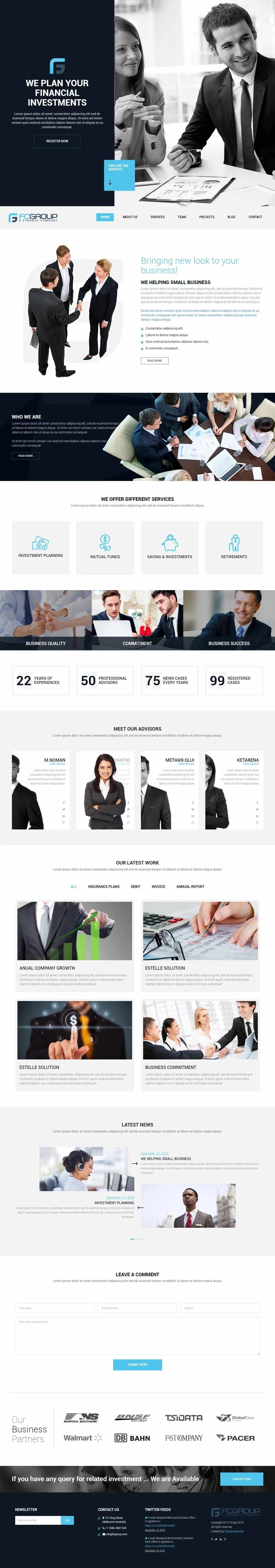 Construction website design by Premium Web Agency — full page screen 5