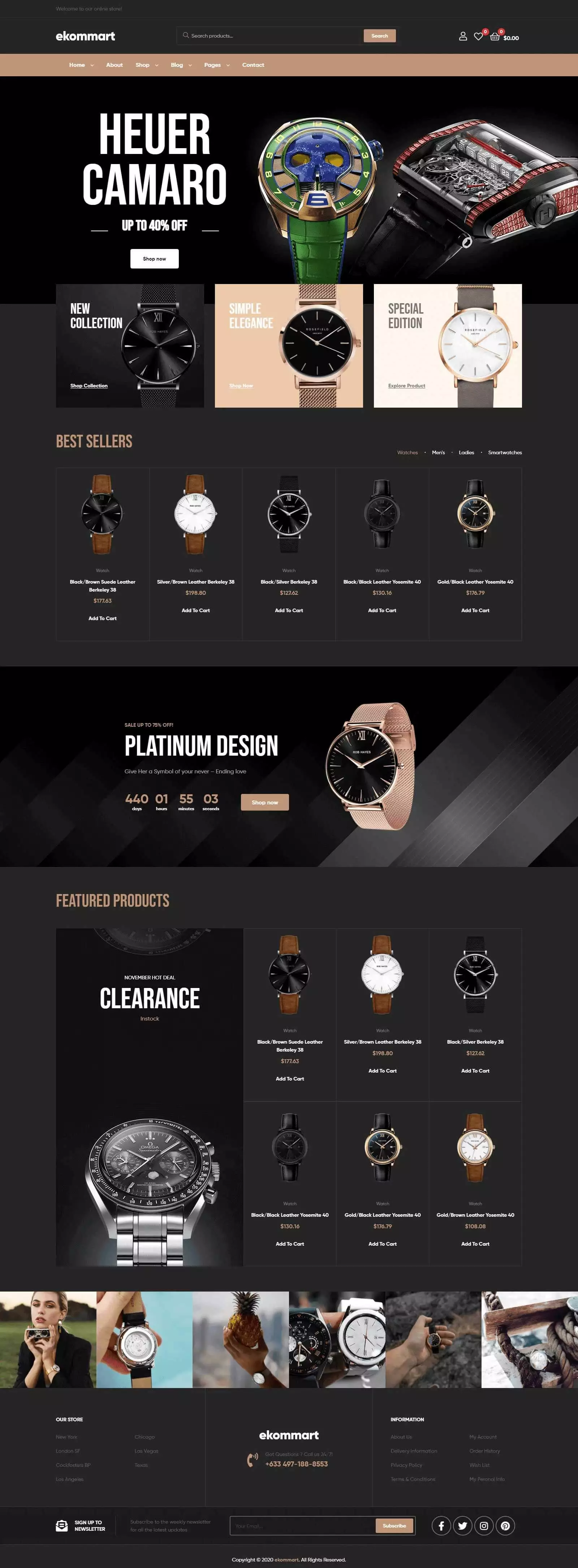 E-Commerce website design by Premium Web Agency — full page screen 3