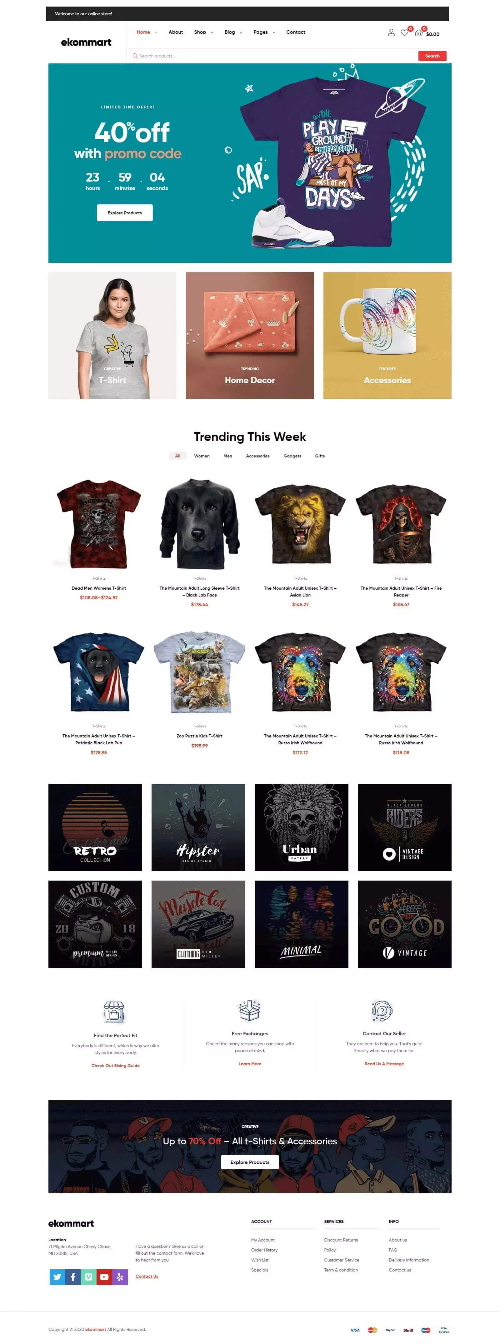 E-Commerce website design by Premium Web Agency — full page screen 4