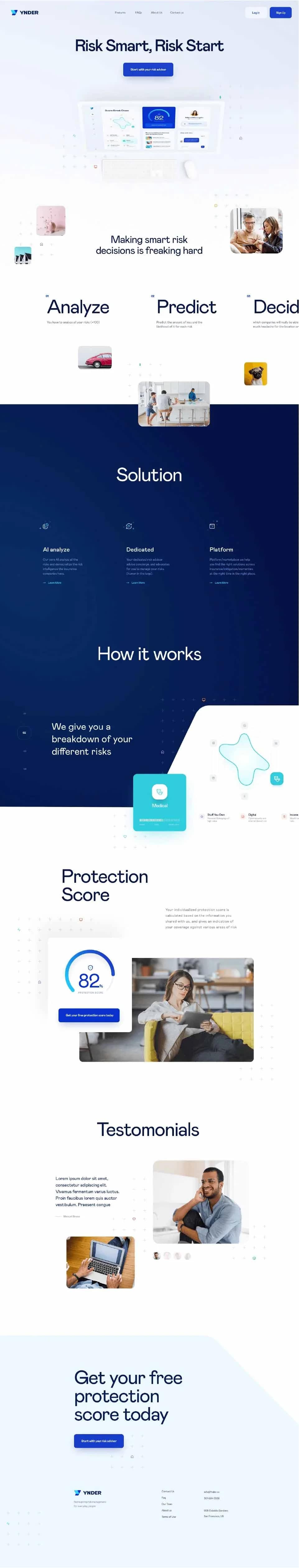 Fintech website design by Premium Web Agency — full page screen 2