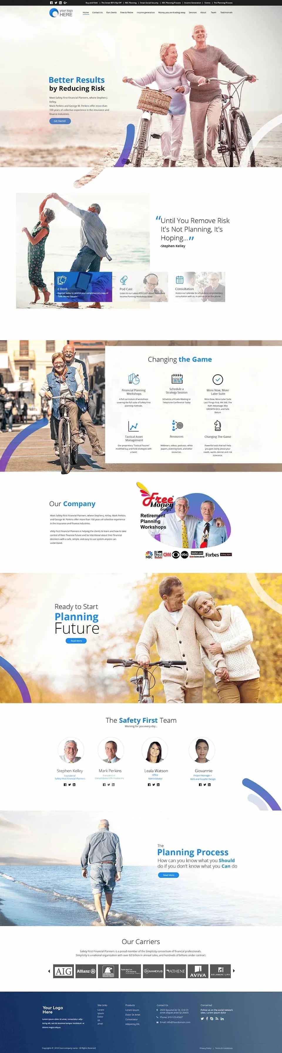 Fintech website design by Premium Web Agency — full page screen 3