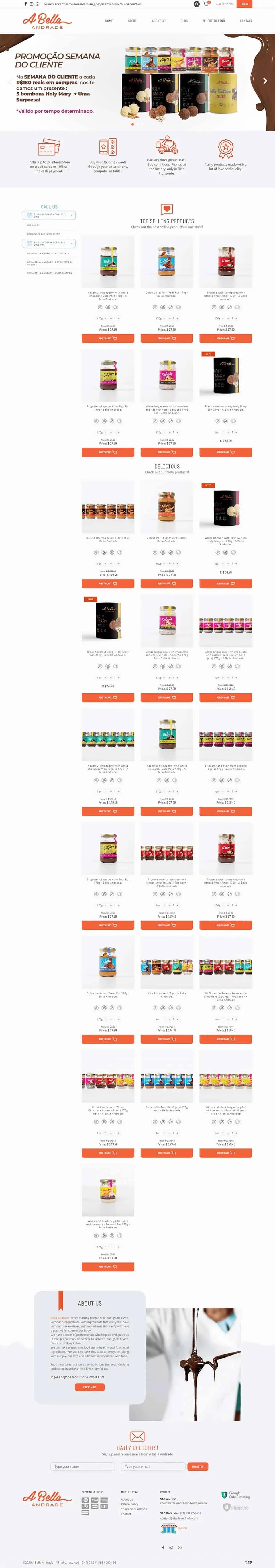 Food website design by Premium Web Agency — full page screen 1