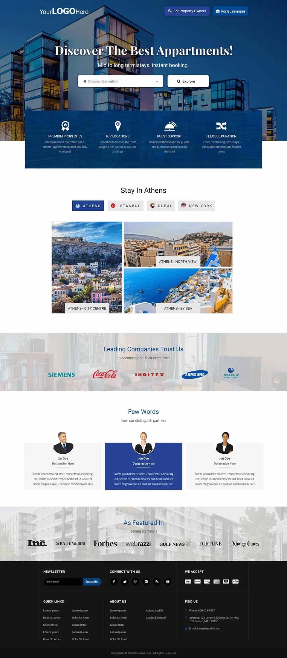 Real Estate website design by Premium Web Agency — full page screen 4