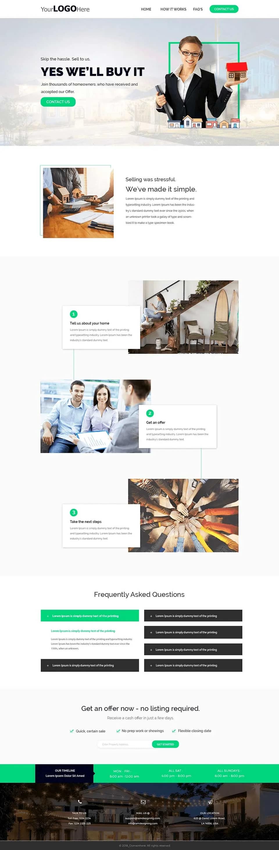 Real Estate website design by Premium Web Agency — full page screen 5