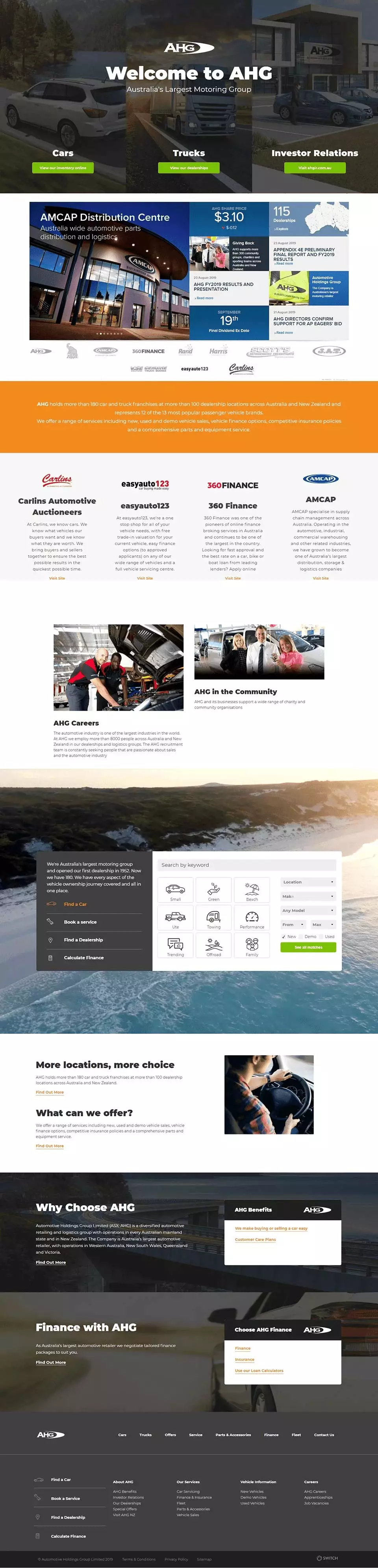 Transport & Logistics website design by Premium Web Agency — full page screen 5